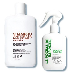 Kit Shampoo Antigrasa · Anticaída - La Pócima de Rapunzel